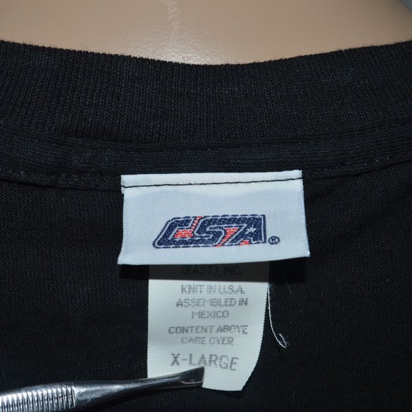 CSA Florida Marlins Black Baseball T-shirt Vintage Men's Size X-Large - Picture 5 of 5